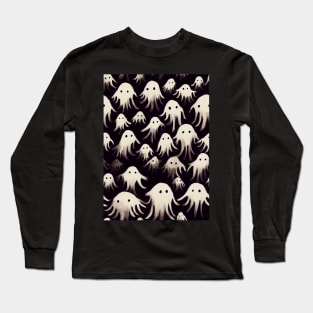 Spooky Ghost pattern, model 1 Long Sleeve T-Shirt